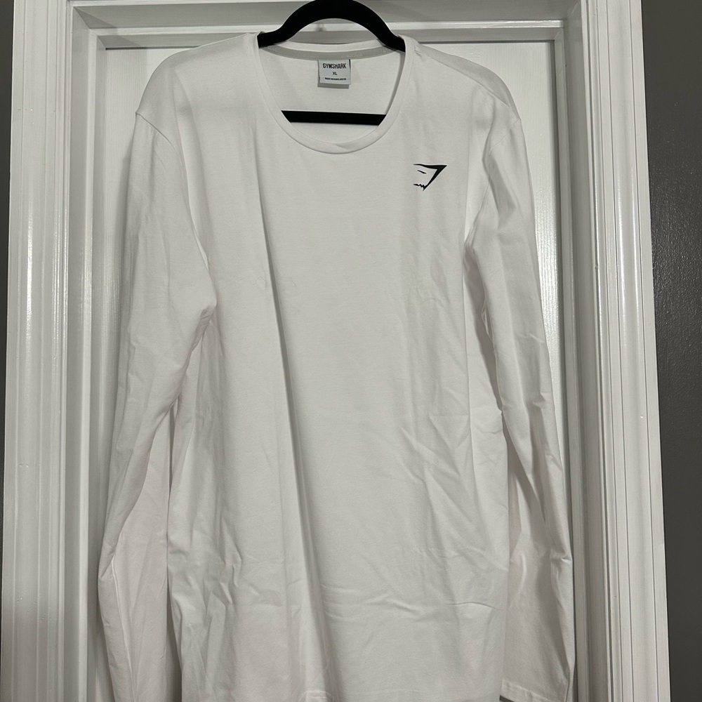 Gymshark White Long Sleeve Tee